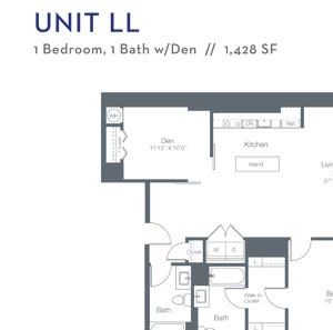 1 Bedroom 1 Bath Den ADA LL 1 Bedroom 1 Bath Den ADA LL